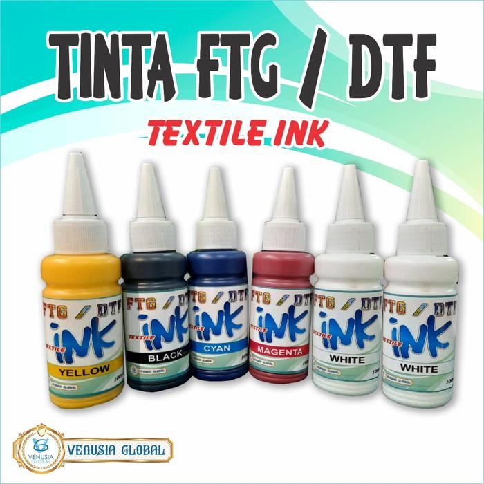 

NEW PRODUK TINTA DTF PRINTER DEKSTOP DTF INK C M Y K WHITE ISI 100ML PERBOTOL WARUNG ARA67