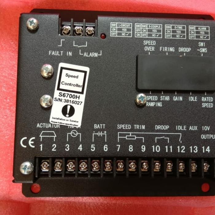 S6700H SPEED CONTROL