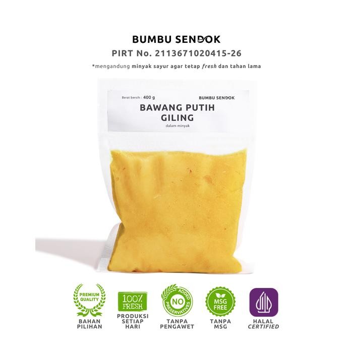 

Pilihan- Bumbu Sendok Refill Bawang Putih Giling Dalam Minyak / Garlic Paste