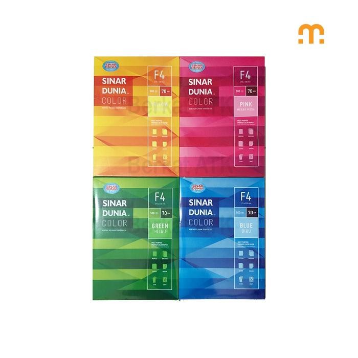 

Kertas HVS Warna Sinar Dunia SIDU F4 70 Gram