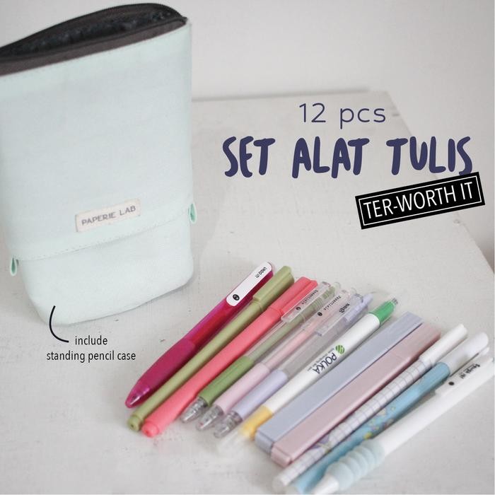 

Paperie Lab - Set Alat Tulis TER-WORTH IT! Hitam Pen Pulpen Highlighter