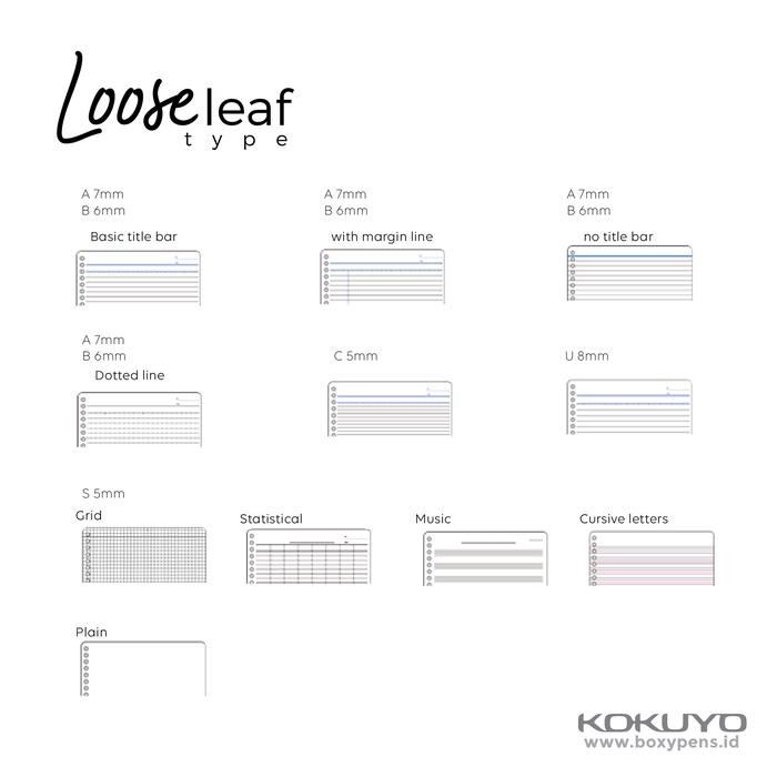 

Kokuyo Campus Loose Leaf A4 for Pencil - 6 mm