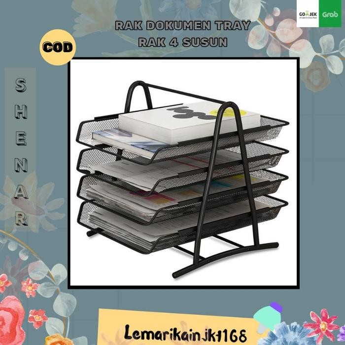 

PRODUK (2KG) DOCUMENT TRAY 4 SUSUN / RAK DOKUMEN 4 TINGKAT FILE DOCUMENT TRAY WADAH DOCUMEN 4 SUSUN