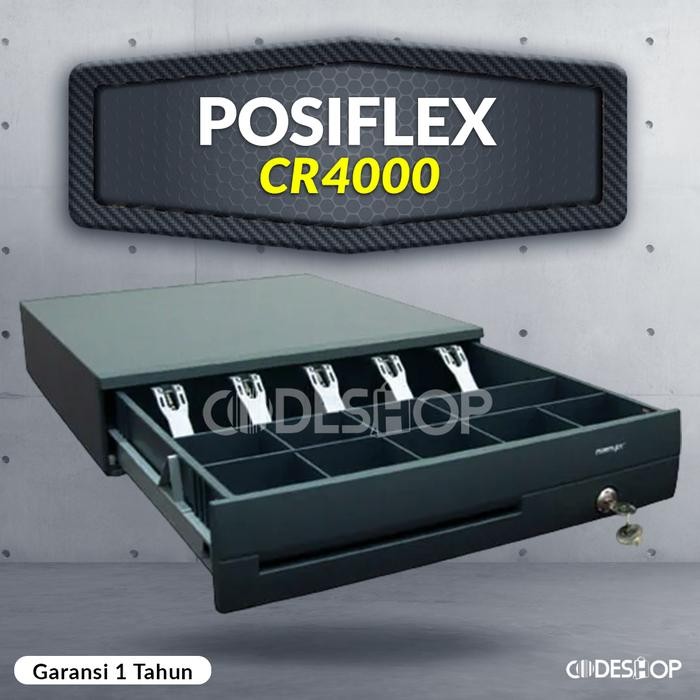 

LACI UANG POSIFLEX CR4000 CASH DRAWER BESAR RJ11