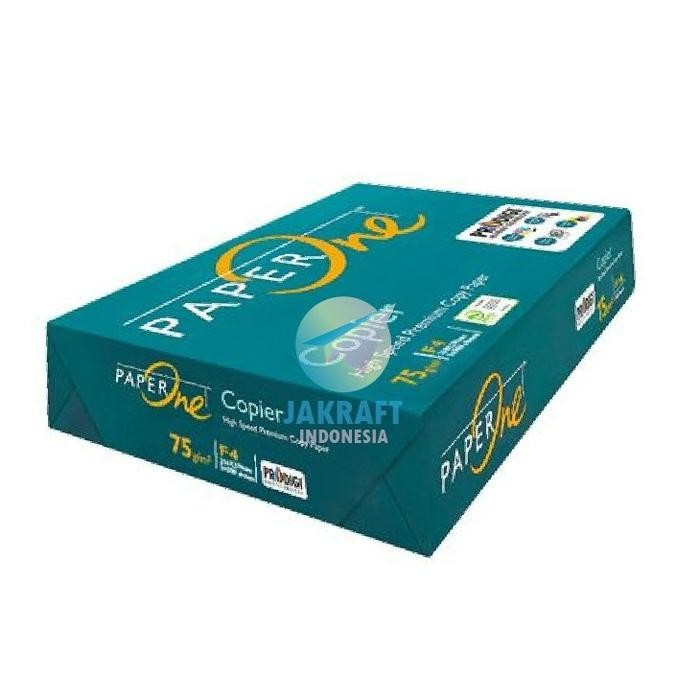 

Kertas HVS PAPERONE PAPER ONE F4 75 Gsm Gram Karton Putih Stationery