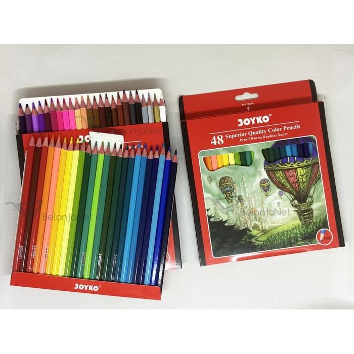 

Khusus Grab! Pensil Warna Color Pencil Joyko Cp-0127 48 Warna