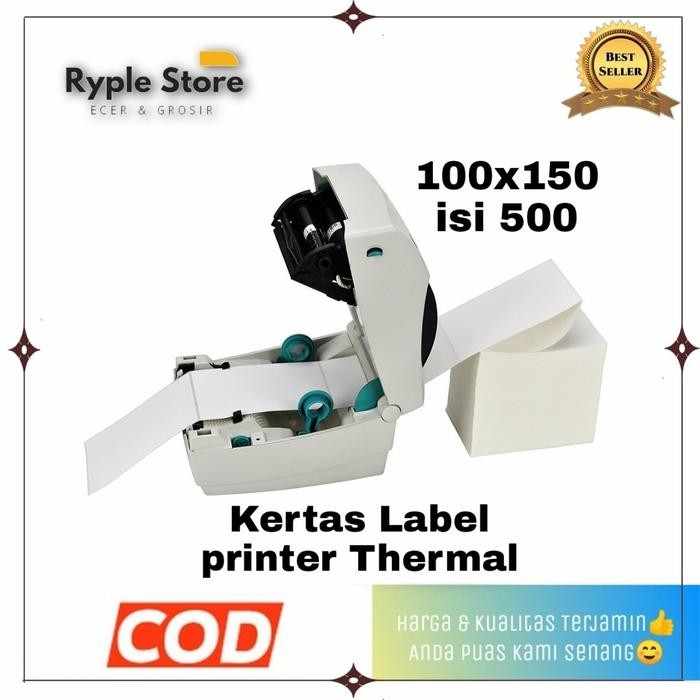 

Label Printer Thermal 100X150 Kertas Thermal Isi 500 Lembar Barcode