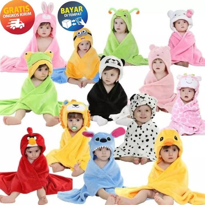 

KP150 - SELIMUT BAYI TOPI BONEKA 3D SELIMUT BAYI KARAKTER MURAH