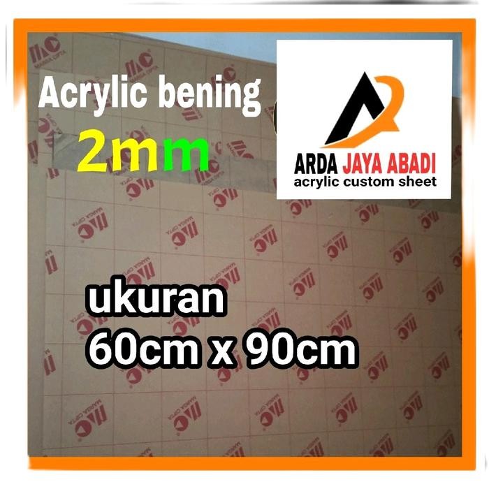 

Akrilik 2mm bening ukuran 60 x 90 lembaran akrilik murah mika lembaran Acrylic clear marga cipta