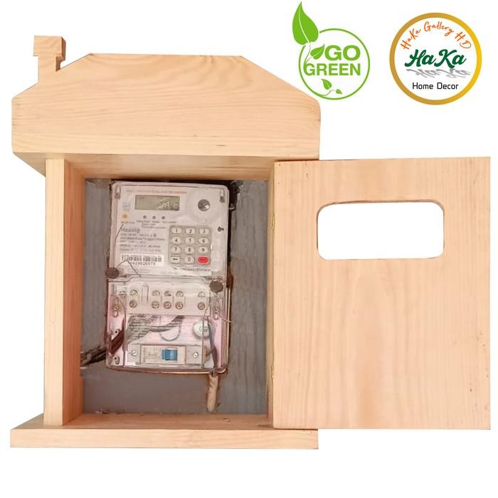 Box Meteran Listrik/ Penutup Meteran Listrik Kayu Jati Belanda (pinus)