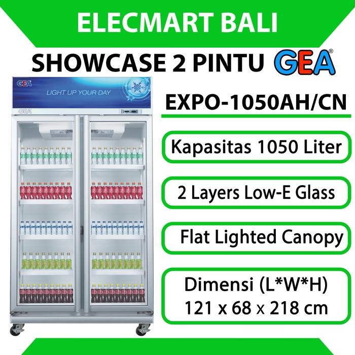 Display Cooler Showcase GEA 2 Pintu 1050 Liter EXPO-1050CN