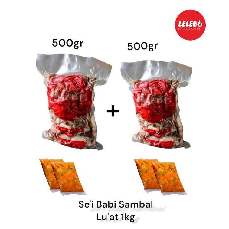 

Pilihan- Lelebo - Sei Babi Sambal Luat Kemasan 1Kg