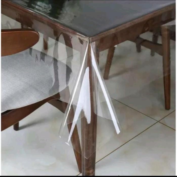 Plastik Taplak Meja, Alas Meja Pvc Transparan 0,5Mm X 120Cm X 50Cm
