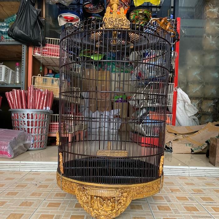 SANGKAR KANDANG MURAI UKIR FIBER DEWA NO 3