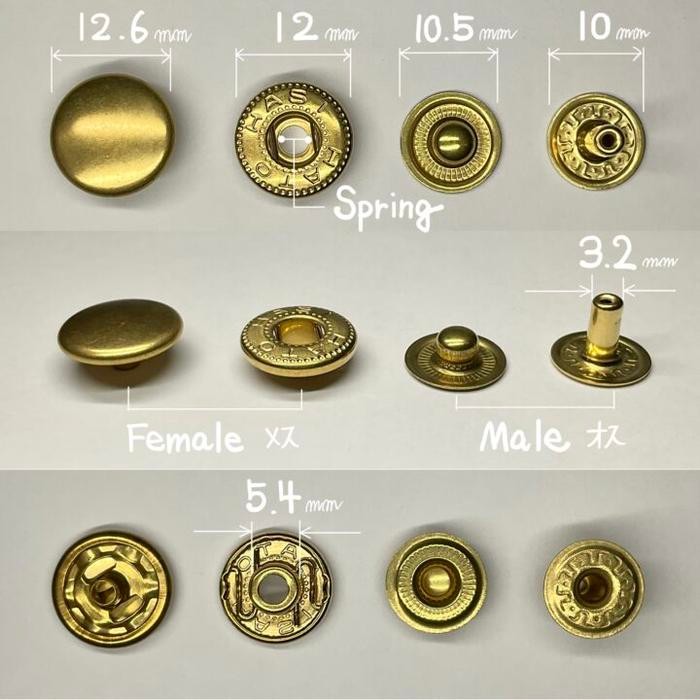 

HASI HATO Spring Snap ( M - 12.6 mm / No.05 ) Aksesories buckle