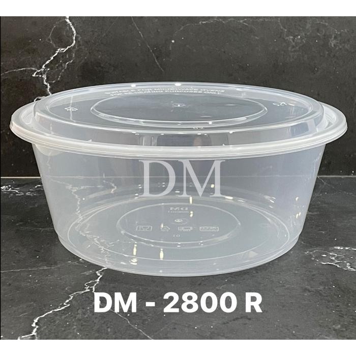 

Thinwall Mangkok 2800ml Datar Jumbo - 2000 ml R Datar isi 25 pcs