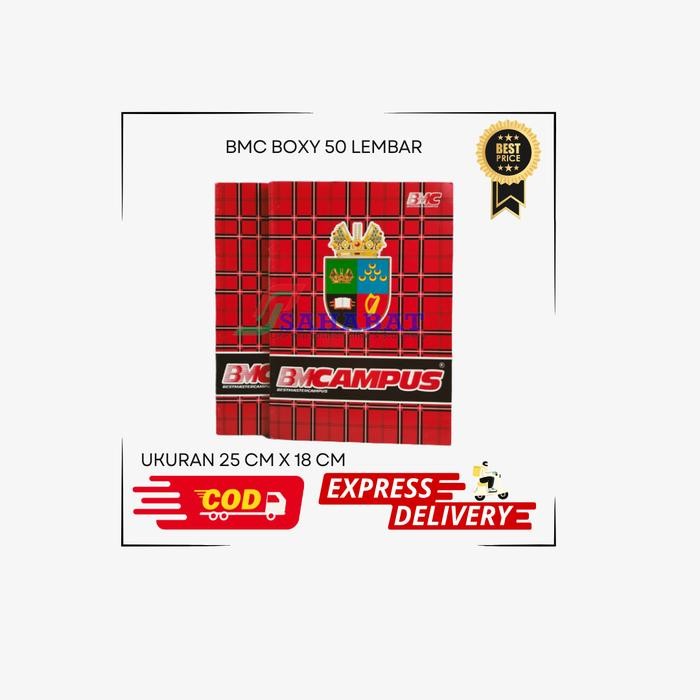 

New BMC BUKU BOXY ISI 50 LEMBAR BUKU TULIS SEKOLAH SATU PAK ISI 10 BUKU