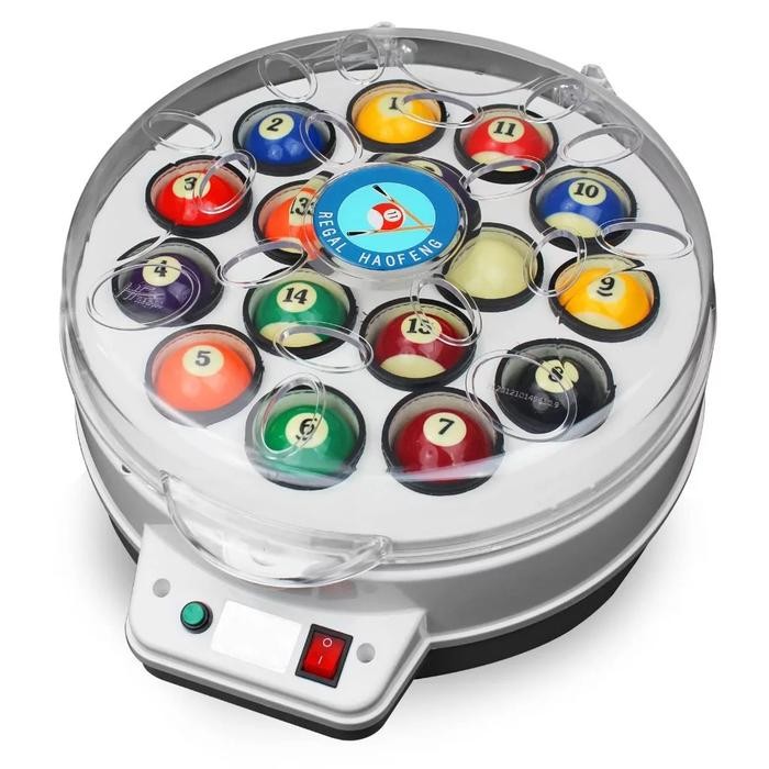 Promo Mesin Cuci Bola Billiard 1Set Otomatis 16 Bola Alat Pembersih Bola Billiard Generasi 4
