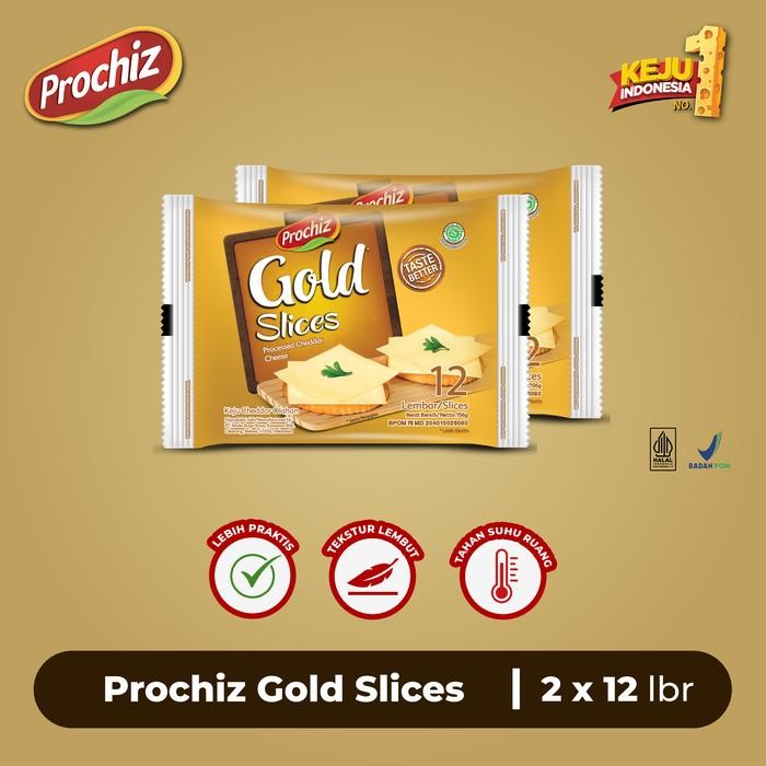 

Pilihan- Keju Prochiz Gold Slices 12'S Double Pack