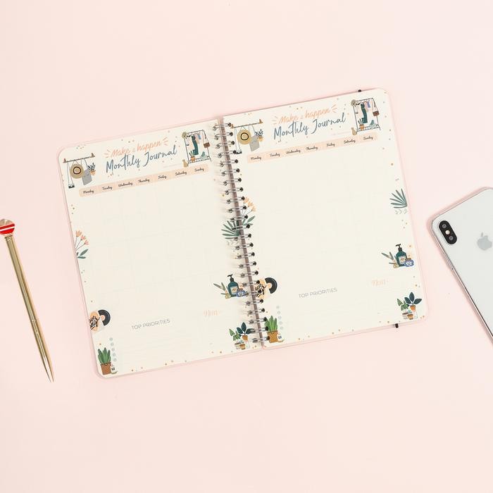 

Bukuqu Notebook Spiral A5 - Sm020 Monthly Journal