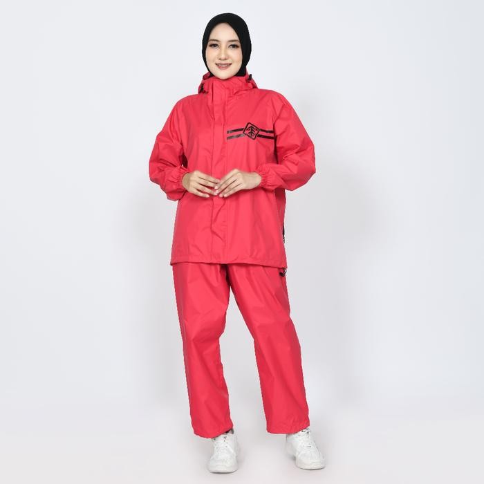 Raincoat Jas Hujan Pria Wanita Jas Ujan Dewasa Mantol Setelan Jaket Celana Cowo Cewe Model Backpack