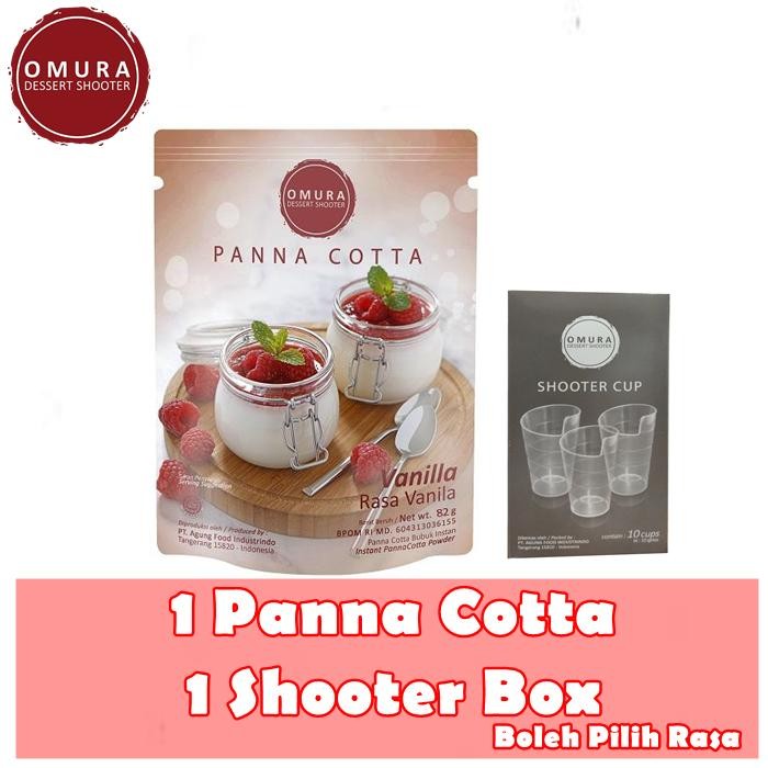 [HOT DEAL] Omura Dessert Shooter Panna Cotta + 1 BOX Omura Shooter Cup