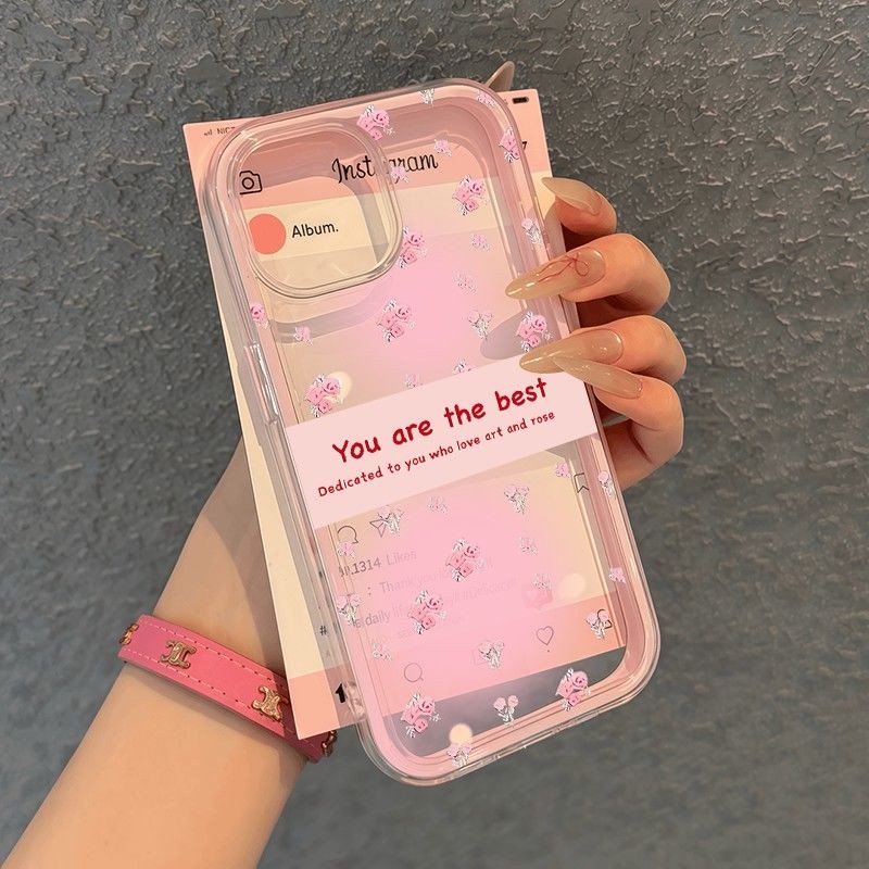 Pink Soft Senior Bunga Case Hp Redmi 15 13C 14C 15C 13 13X 10C 12C 9 9A 9T A3 A5 10A 12 5G Tk1 Lucu 