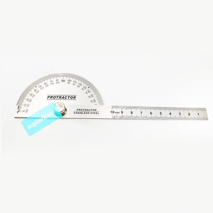 

OJ Penggaris busur 180 derajat Stainless Steel