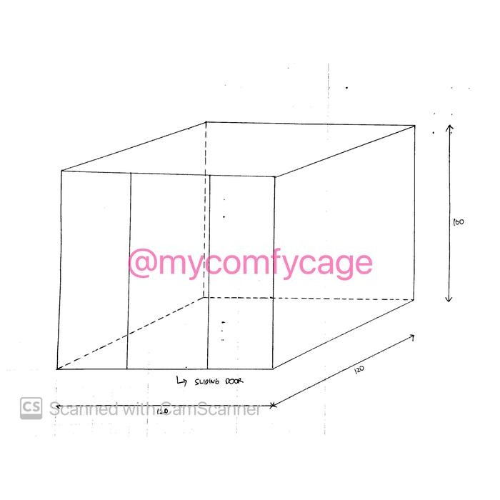 Pagar Anjing Aluminium untuk Golden knockdown custom size Mycomfycage