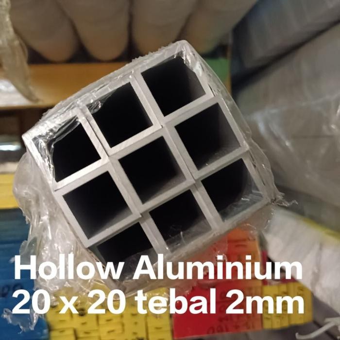 NEW Hollow Aluminium 20mm x 20mm x 2mm x 1000mm