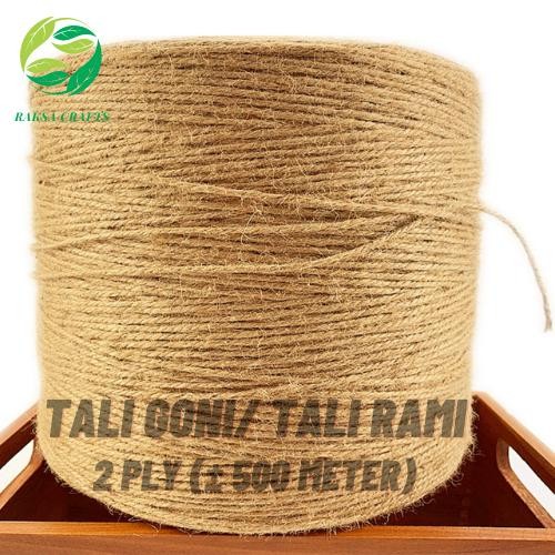 

New Goni Tali Goni/Rami 2 PLY 500 Meter Untuk Kerajinan Tangan Dekorasi DIY