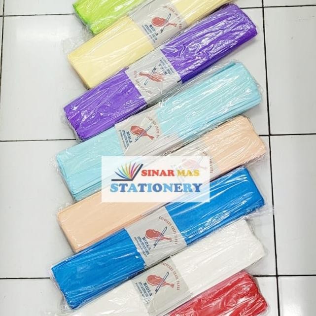 

Kertas Crepe Biola -Kertas Kreap Biola Lembaran ( 1 pack )