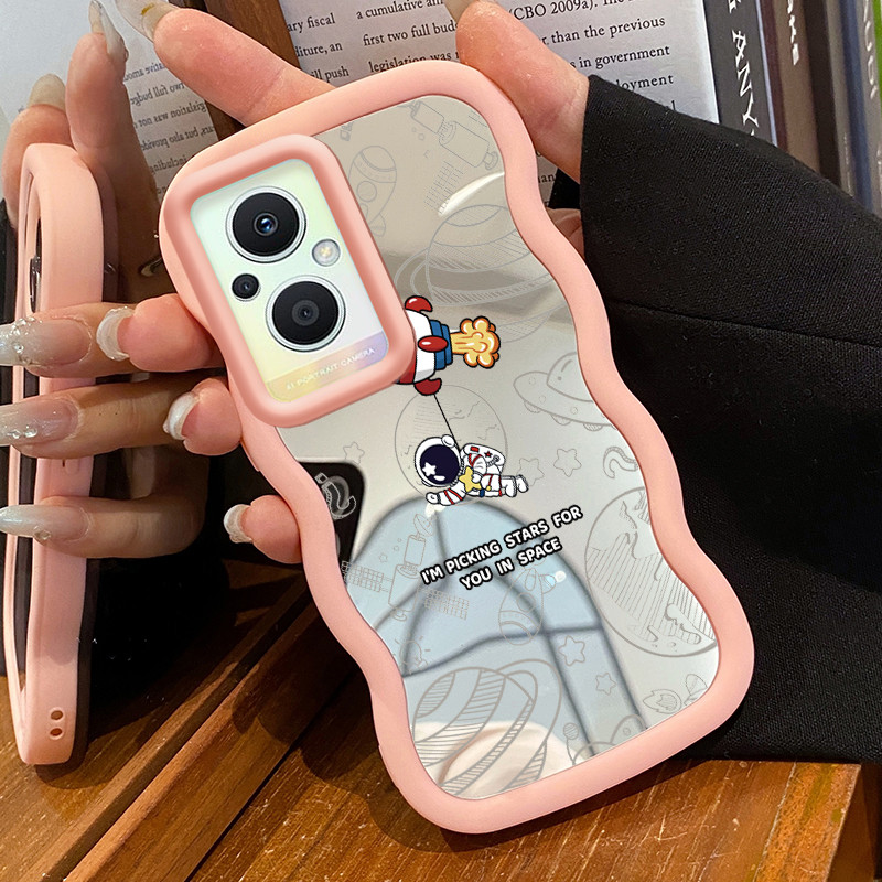 Casing Untuk OPPO Reno 7Z 5G Reno 8Z 5G Reno 7 lite 5G Reno 8 Lite 5G Case Casing Astronot Bulan Pol