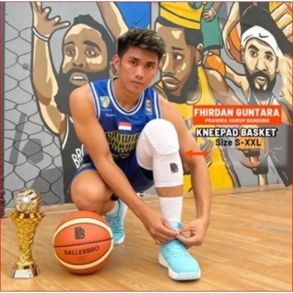 DISKON Berbro Kneepad Basket Deker Pelindung Lutut Voli Kiper Futsal Panjang Busa EVA Size S-XXL