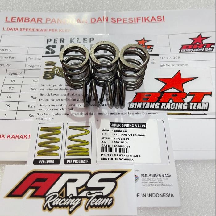 PER KLEP BRT SONIC . SUPRA GTR . CBR 150 . CB 150 . PROGRESIF