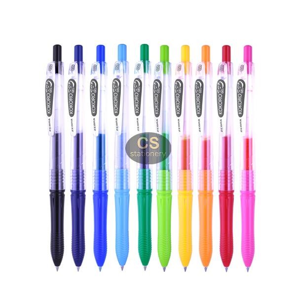 

New Gel Pen / Pulpen Zebra Kokoro Colour - 0.5 mm ( 10 Color / Warna )