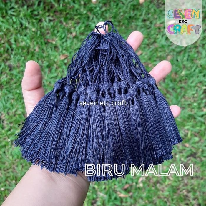 

New 10 PCS] Tasel / Rumbai / Tassel BIRU MALAM