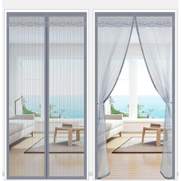 Tirai Pintu Anti Nyamuk Lalat Serangga Kelambu Gorden Kamar Magnet