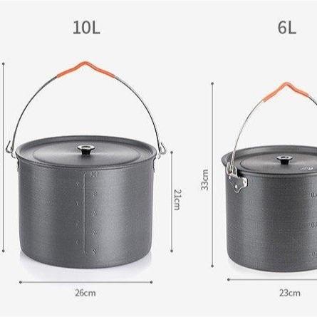 COOKING POT 6L NATUREHIKE NH20CJ009 PANCI NESTING CAMPING OUTDOOR