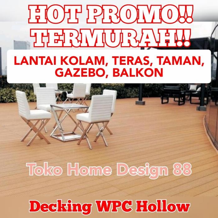 New decking wpc lantai decking ka hollow