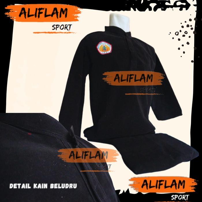 PJS Seragam Silat Seni Bludru Baju Seni Tunggal Ganda Kain Beludru