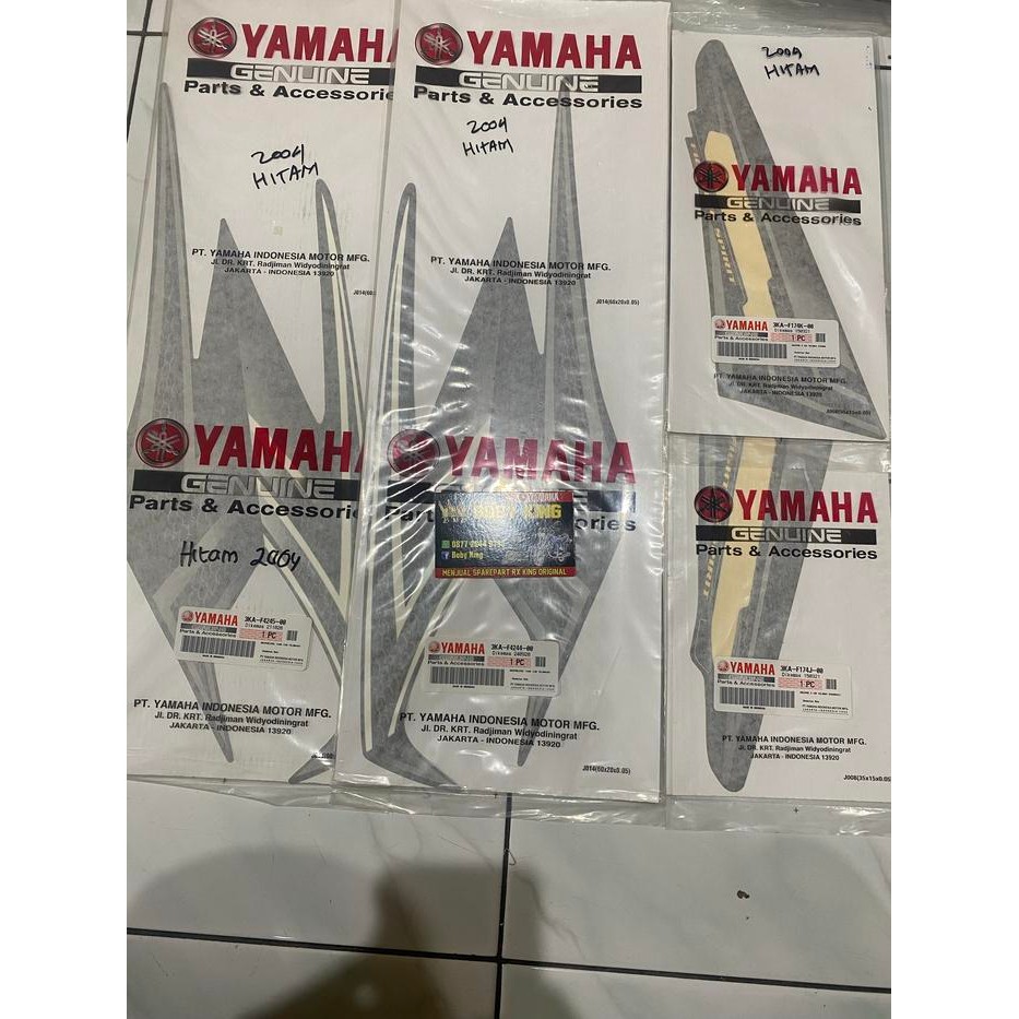 Striping Set Rx King 2004 Hitam Original