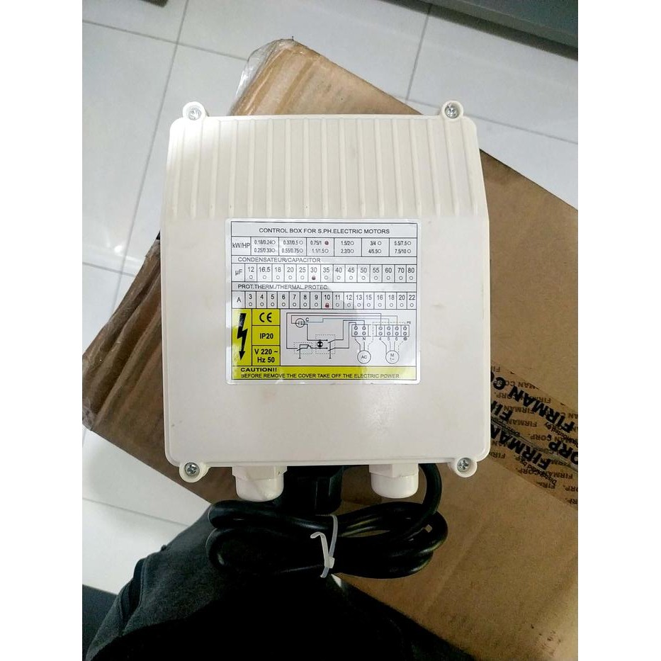 #####] Control box pompa submersible Firman 1HP / 0,75KW / 30UF