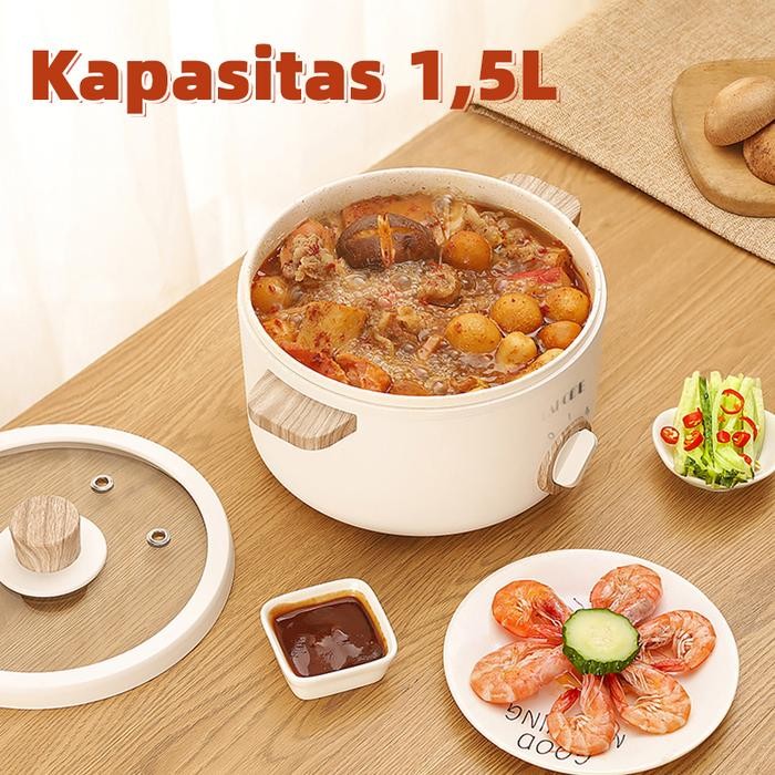 LAHOME Electric Pot Multi-stick Electric Multicooker Multifunctional Cooking Pot- 1.5L (versi