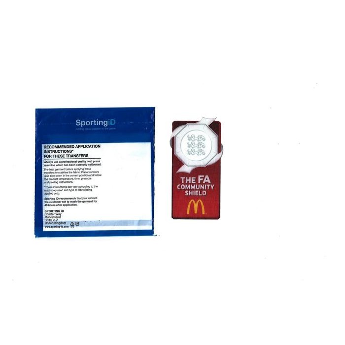 PATCH COMMUNITY SHIELD 2020. ORIGINAL PATCH FOR JERSEY.