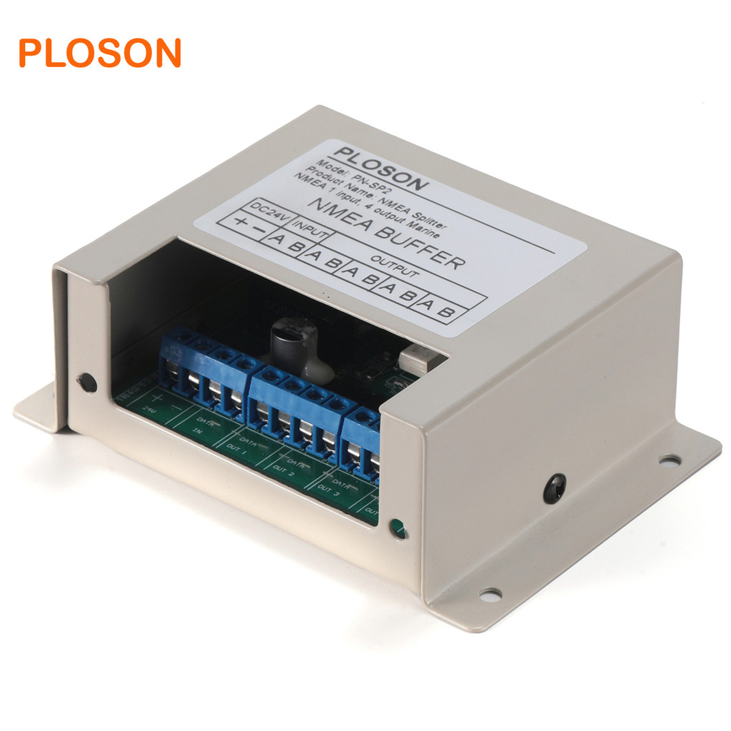 aidaaaa PLOSON PN-SP2 NMEA0183 Splitter NMEA Buffer NMEA 1 input, 4 output Marine Serial Line Splitt