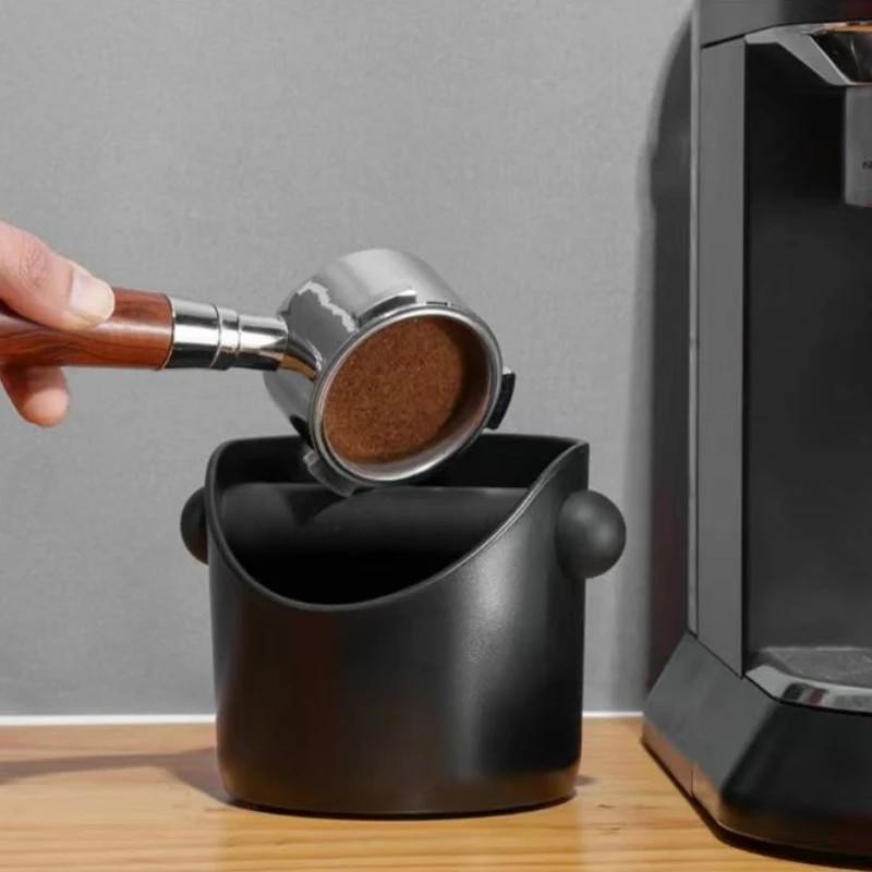 2pcs Coffee Knock Box Set Coffee Grind Waste Bin for Counter Storage Coffee Grounds Removable Knock 