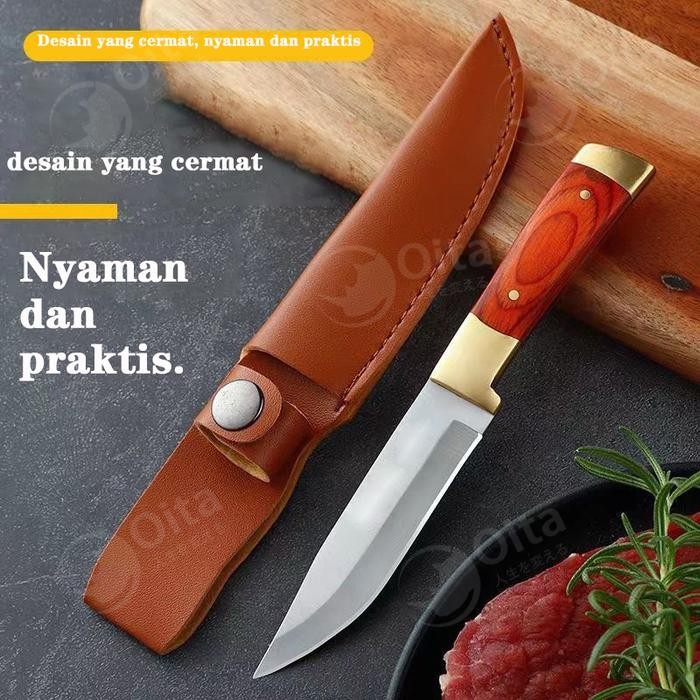DJJ Pisau Mongolia Super Knife Pisau Super Mongolian Japanese Tajam Jepang Tidak ada karat, Tidak