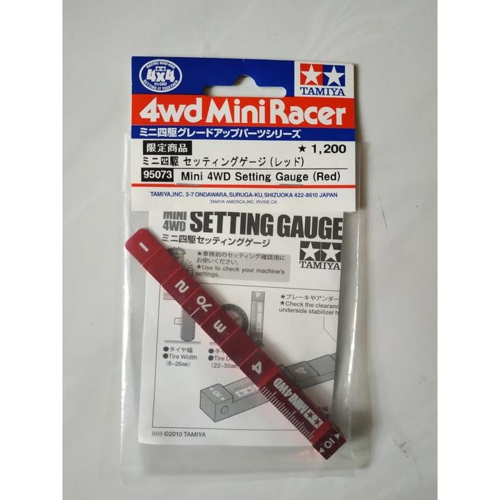TAMIYA 95073 - MNI 4WD SETTING GAUGE (RED)