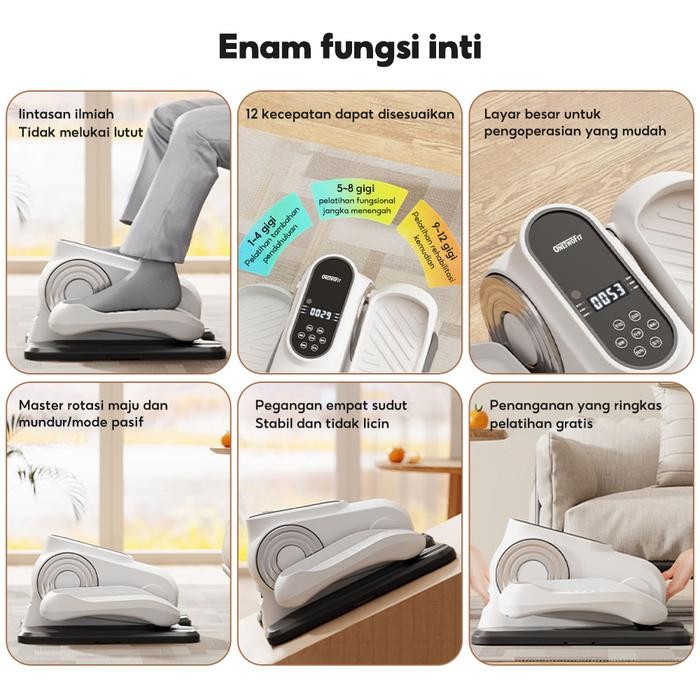 Onetwofit Mini Exercise Bike Mini Stepper Exercise Bike Sepeda Statis Terapi Portable Promo 